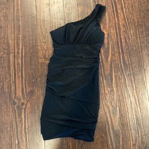 B. Darling one shoulder black dress. Size 3/4.